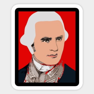 captain james cook Sticker